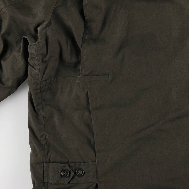 MANSTYLE padded zip-up jacket, men's size M polyester Khaki type Vintage Second Hand