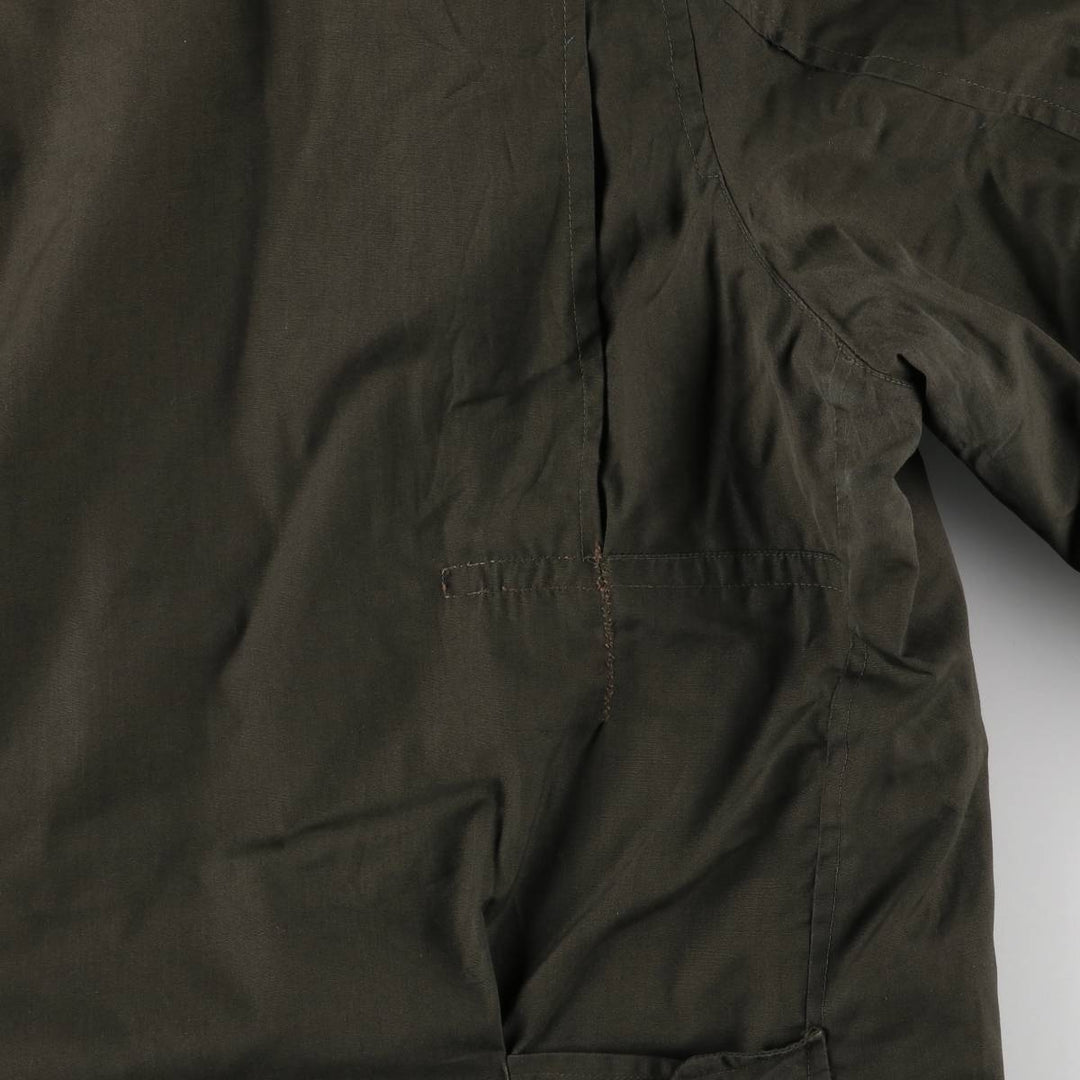 MANSTYLE padded zip-up jacket, men's size M polyester Khaki type Vintage Second Hand