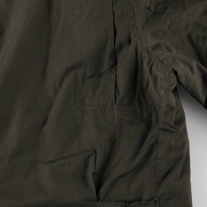 MANSTYLE padded zip-up jacket, men's size M polyester Khaki type Vintage Second Hand