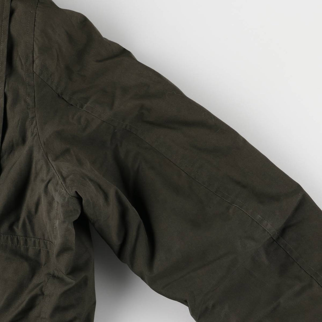 MANSTYLE padded zip-up jacket, men's size M polyester Khaki type Vintage Second Hand