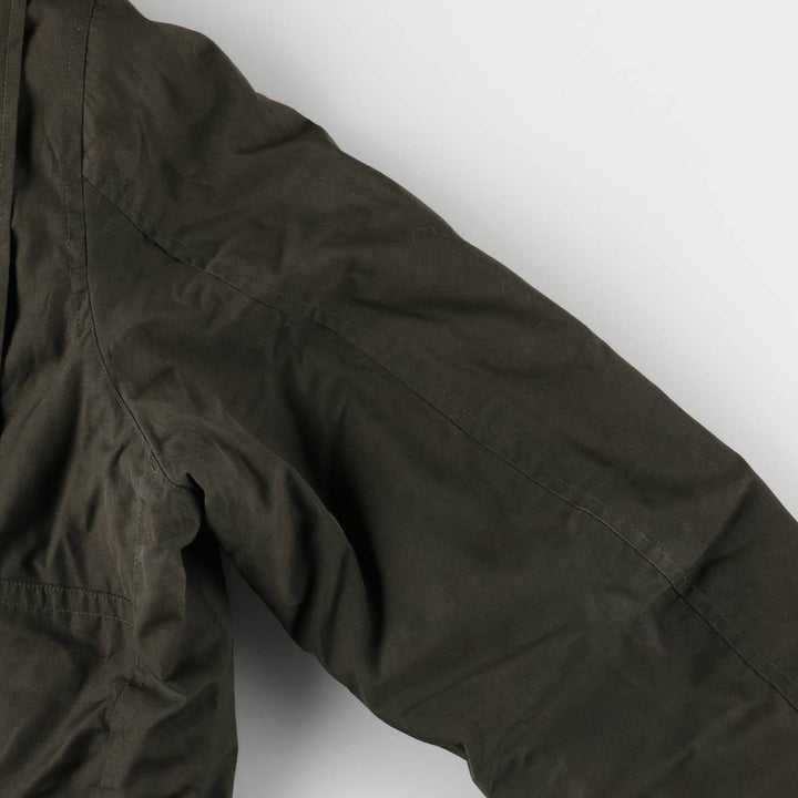 MANSTYLE padded zip-up jacket, men's size M polyester Khaki type Vintage Second Hand