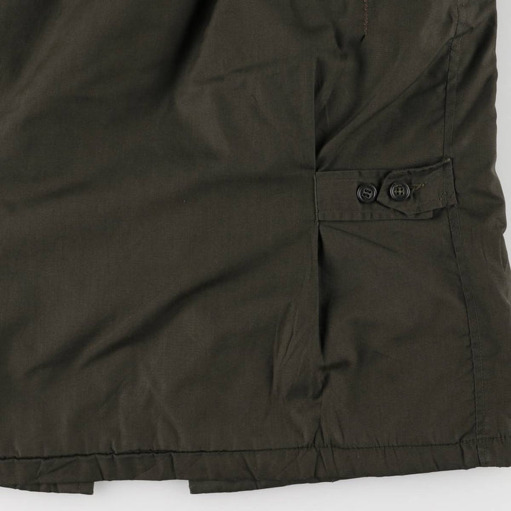 MANSTYLE padded zip-up jacket, men's size M polyester Khaki type Vintage Second Hand