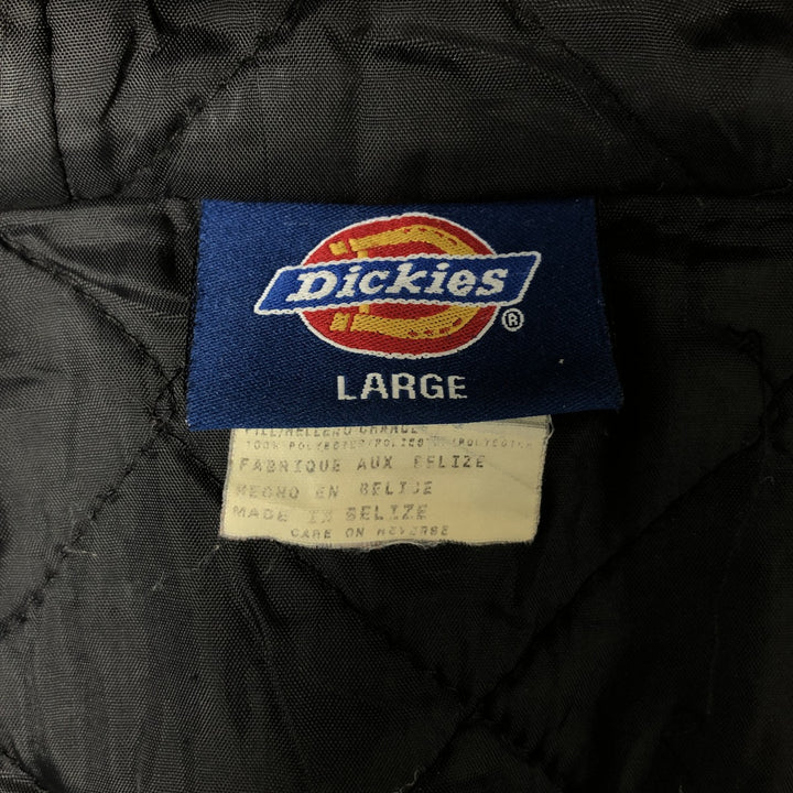 Dickies Active Jacket Type Padded Duck Full Zip Hoodie, Men's Size L cotton Beige type Vintage Second Hand