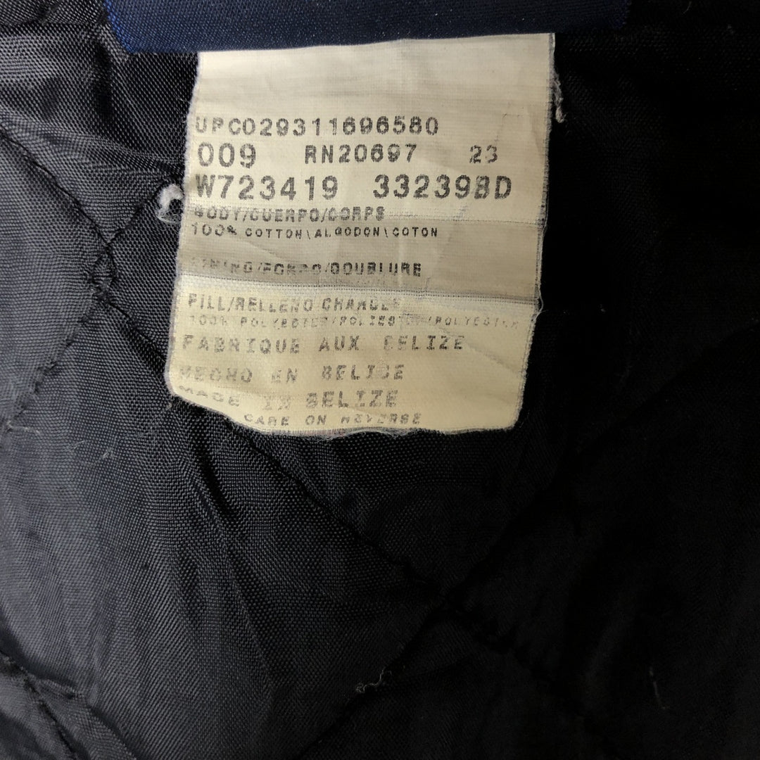 Dickies Active Jacket Type Padded Duck Full Zip Hoodie, Men's Size L cotton Beige type Vintage Second Hand