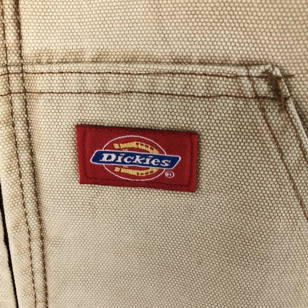 Dickies Active Jacket Type Padded Duck Full Zip Hoodie, Men's Size L cotton Beige type Vintage Second Hand