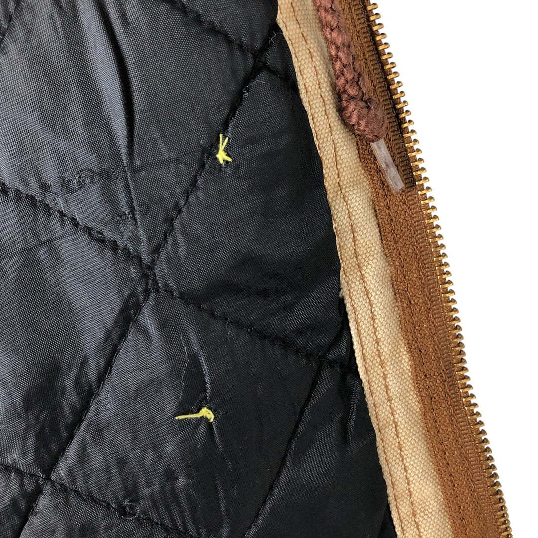 Dickies Active Jacket Type Padded Duck Full Zip Hoodie, Men's Size L cotton Beige type Vintage Second Hand