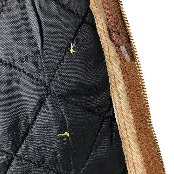 Dickies Active Jacket Type Padded Duck Full Zip Hoodie, Men's Size L cotton Beige type Vintage Second Hand