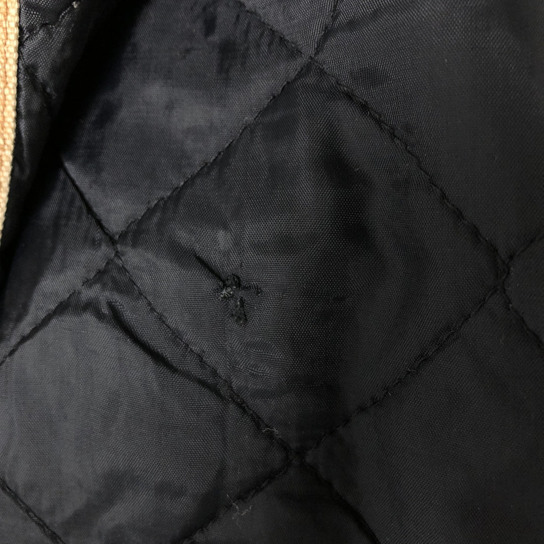 Dickies Active Jacket Type Padded Duck Full Zip Hoodie, Men's Size L cotton Beige type Vintage Second Hand