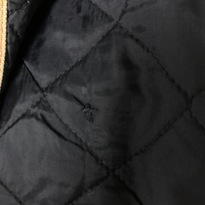 Dickies Active Jacket Type Padded Duck Full Zip Hoodie, Men's Size L cotton Beige type Vintage Second Hand