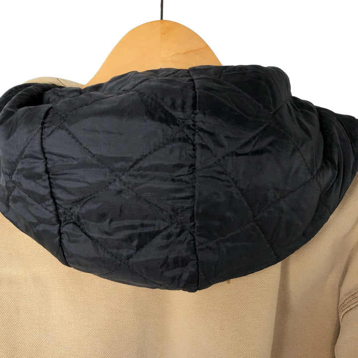 Dickies Active Jacket Type Padded Duck Full Zip Hoodie, Men's Size L cotton Beige type Vintage Second Hand