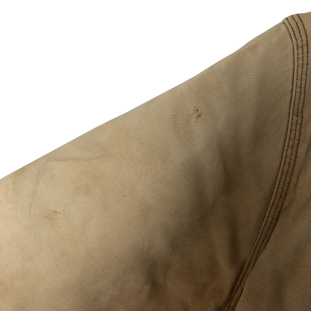 Dickies Active Jacket Type Padded Duck Full Zip Hoodie, Men's Size L cotton Beige type Vintage Second Hand