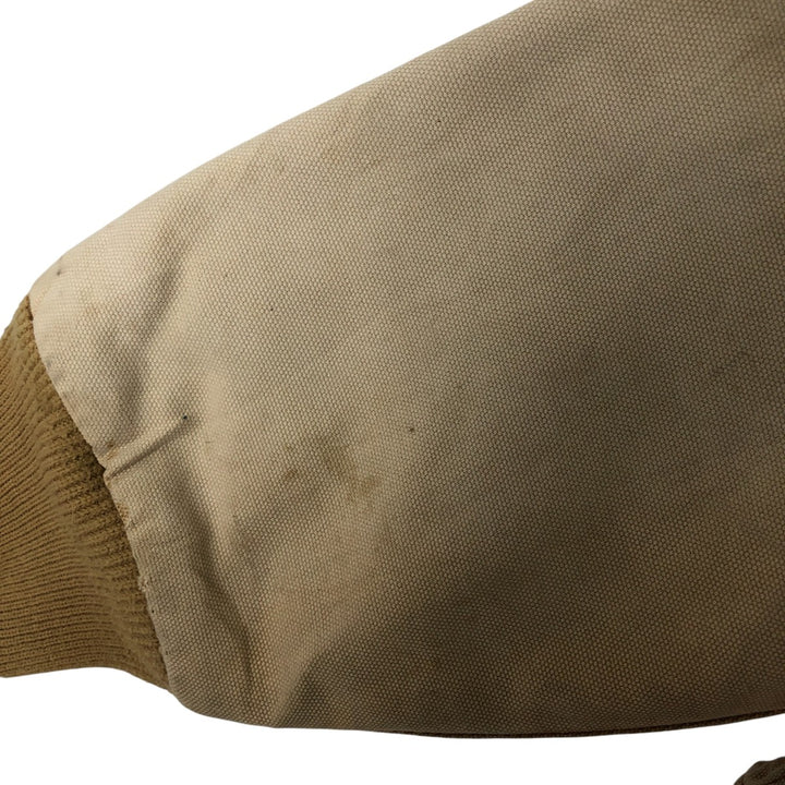 Dickies Active Jacket Type Padded Duck Full Zip Hoodie, Men's Size L cotton Beige type Vintage Second Hand