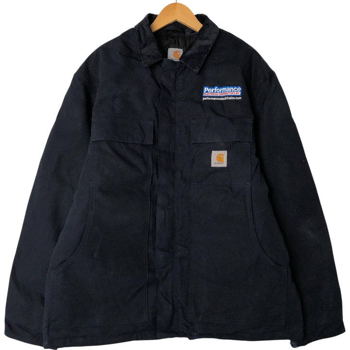 Carhartt Traditional Padded Duck Work Jacket, Men's Size L cotton navy blue type Vintage Second Hand