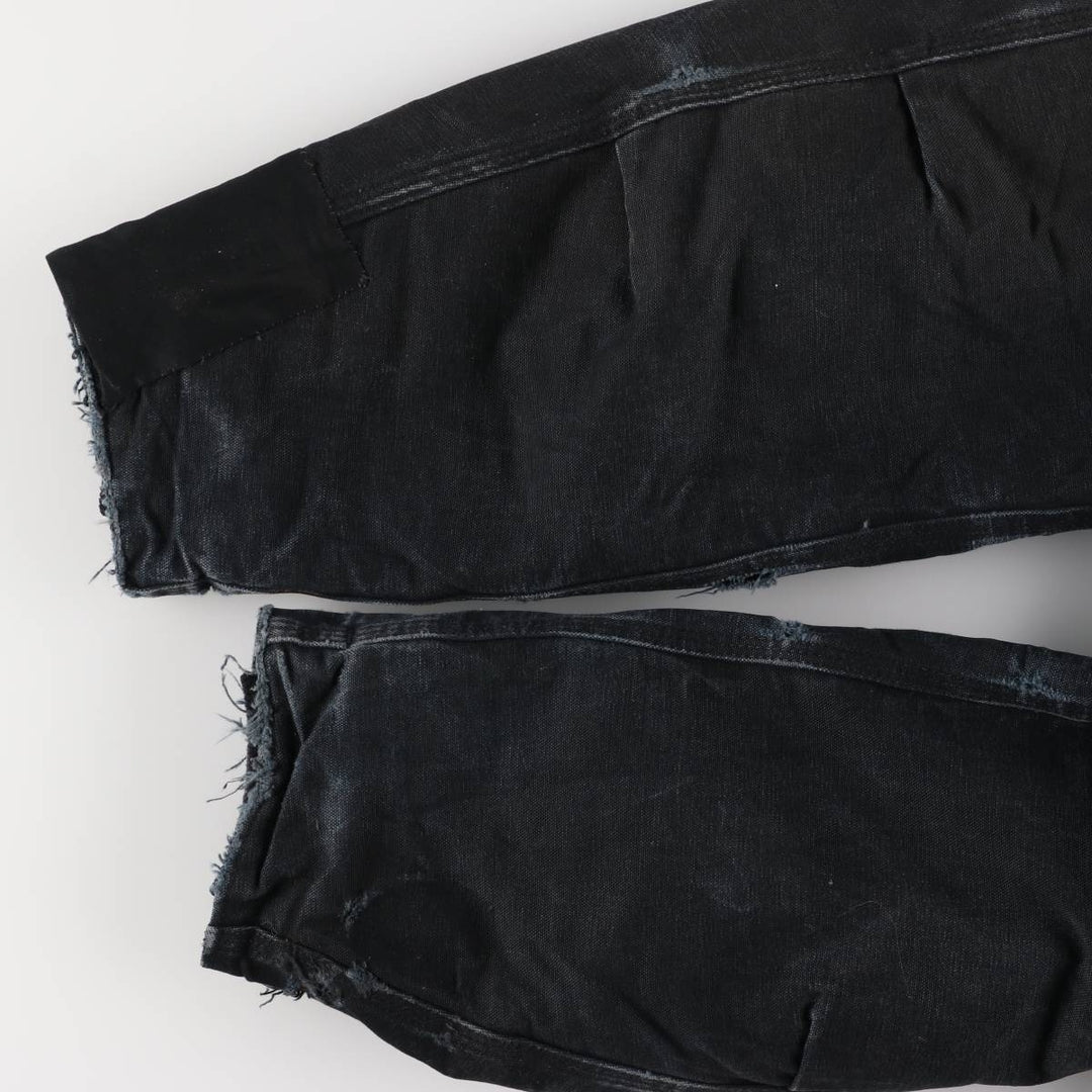 00'S Carhartt Traditional Coat Duck Work Jacket Made in USA Men's L size unclear black type Vintage Second Hand