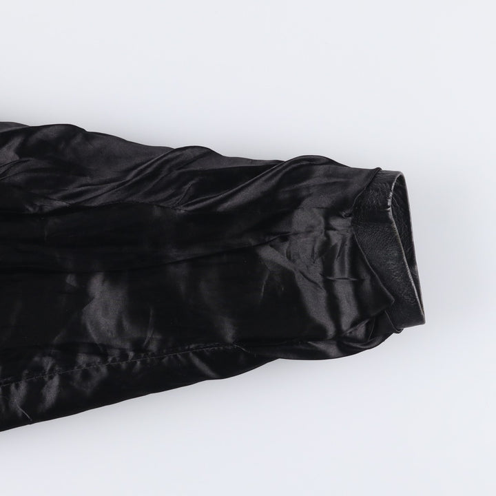 WEST LAKE Casuals Leather Coat, Men's Size M genuine leather black type Vintage Second Hand