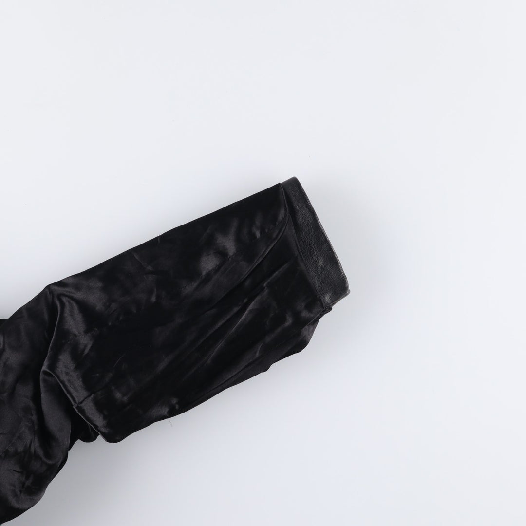 WEST LAKE Casuals Leather Coat, Men's Size M genuine leather black type Vintage Second Hand