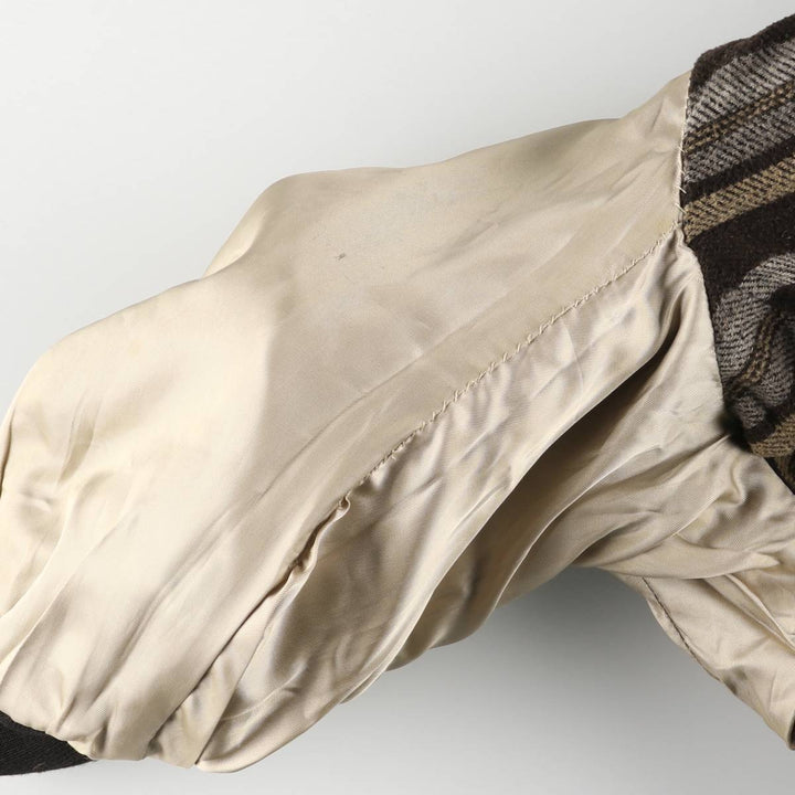 AMI LONDON Swing Top Leather Blouson, Men's Size XL genuine leather brown type Vintage Second Hand