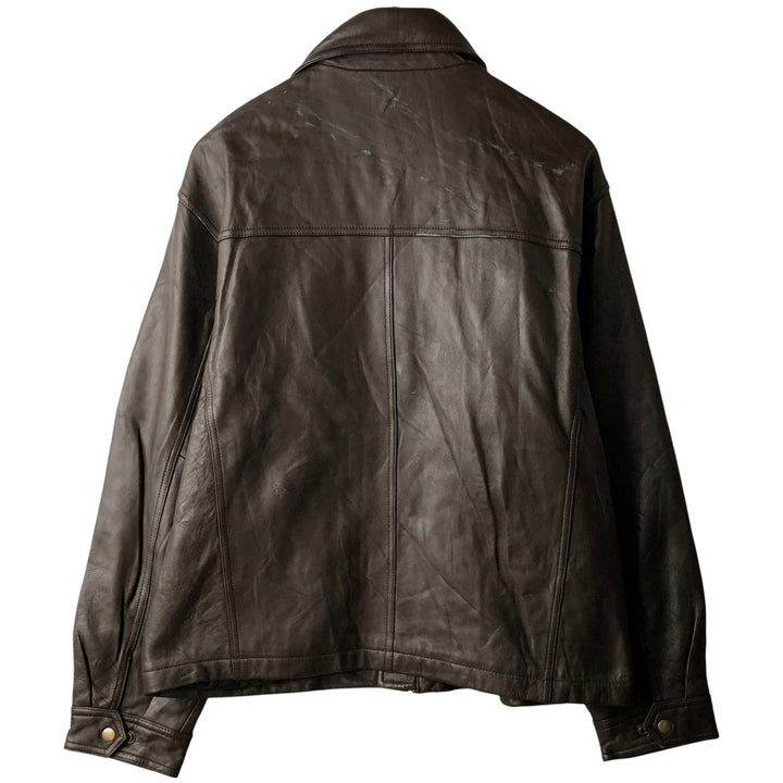 Colebrook Swing Top Padded Leather Blouson, Men's Size M genuine leather brown type Vintage Second Hand
