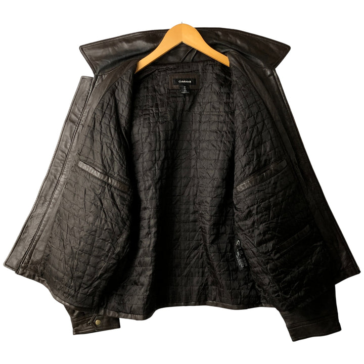 Colebrook Swing Top Padded Leather Blouson, Men's Size M genuine leather brown type Vintage Second Hand