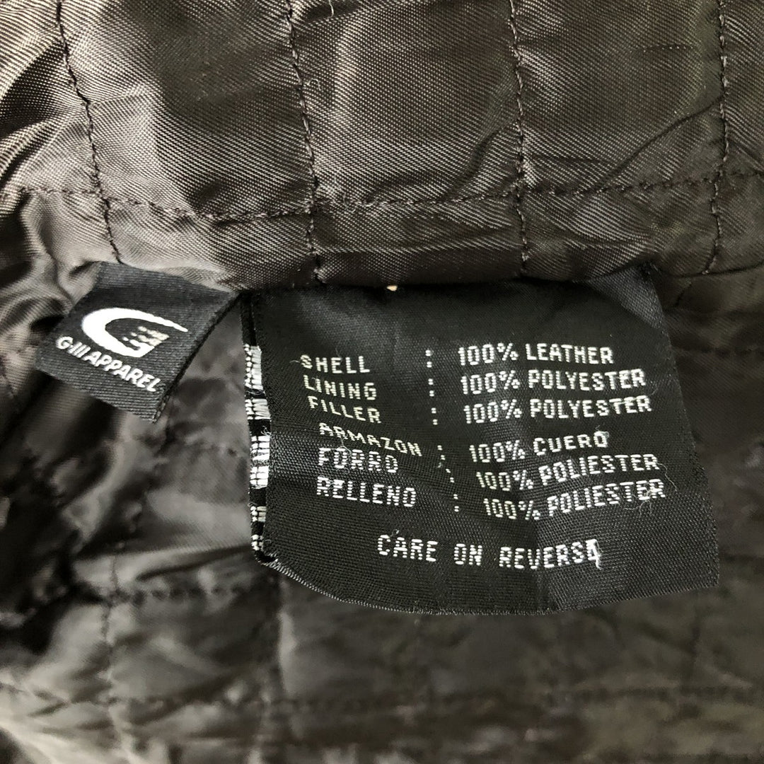 Colebrook Swing Top Padded Leather Blouson, Men's Size M genuine leather brown type Vintage Second Hand