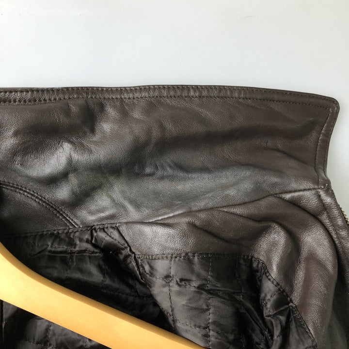 Colebrook Swing Top Padded Leather Blouson, Men's Size M genuine leather brown type Vintage Second Hand