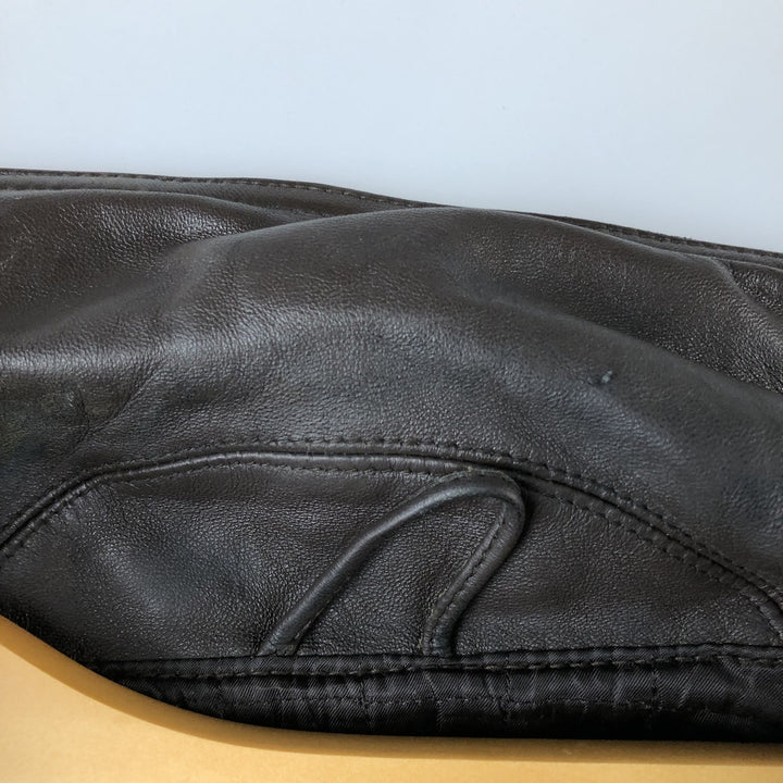 Colebrook Swing Top Padded Leather Blouson, Men's Size M genuine leather brown type Vintage Second Hand