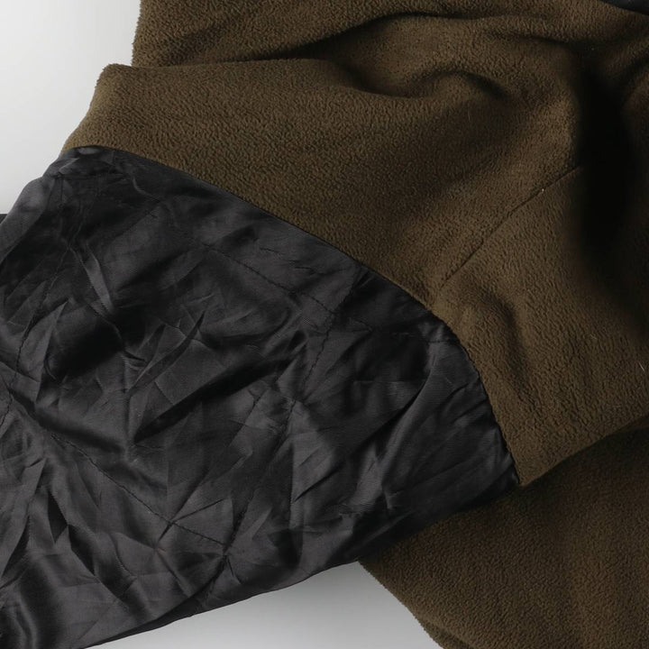 NAUTICA Swing Top Padded Leather Blouson, Men's Size L genuine leather black type Vintage Second Hand