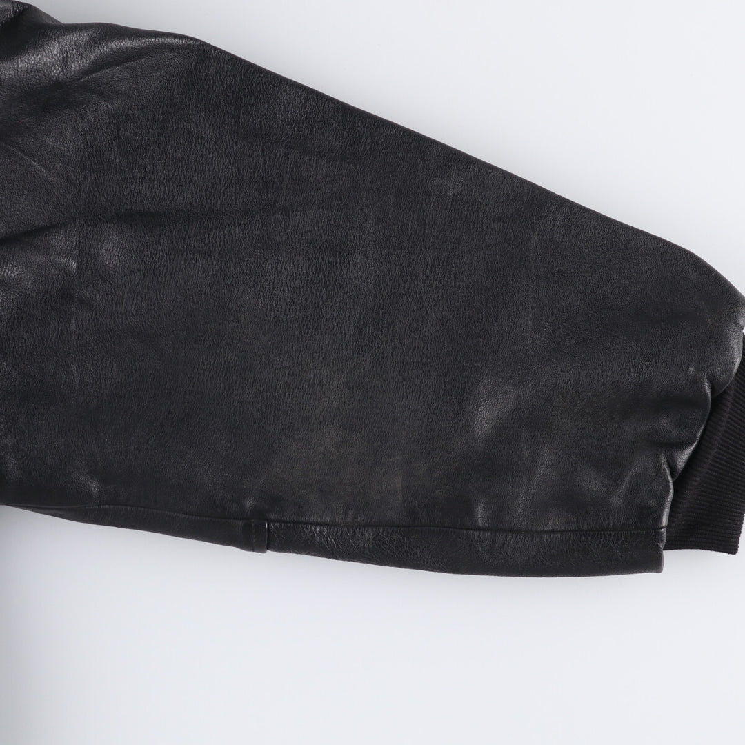 Konely Cuir A-2 Leather Flight Jacket, Men's Size L unclear black type Vintage Second Hand