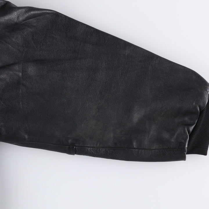 Konely Cuir A-2 Leather Flight Jacket, Men's Size L unclear black type Vintage Second Hand