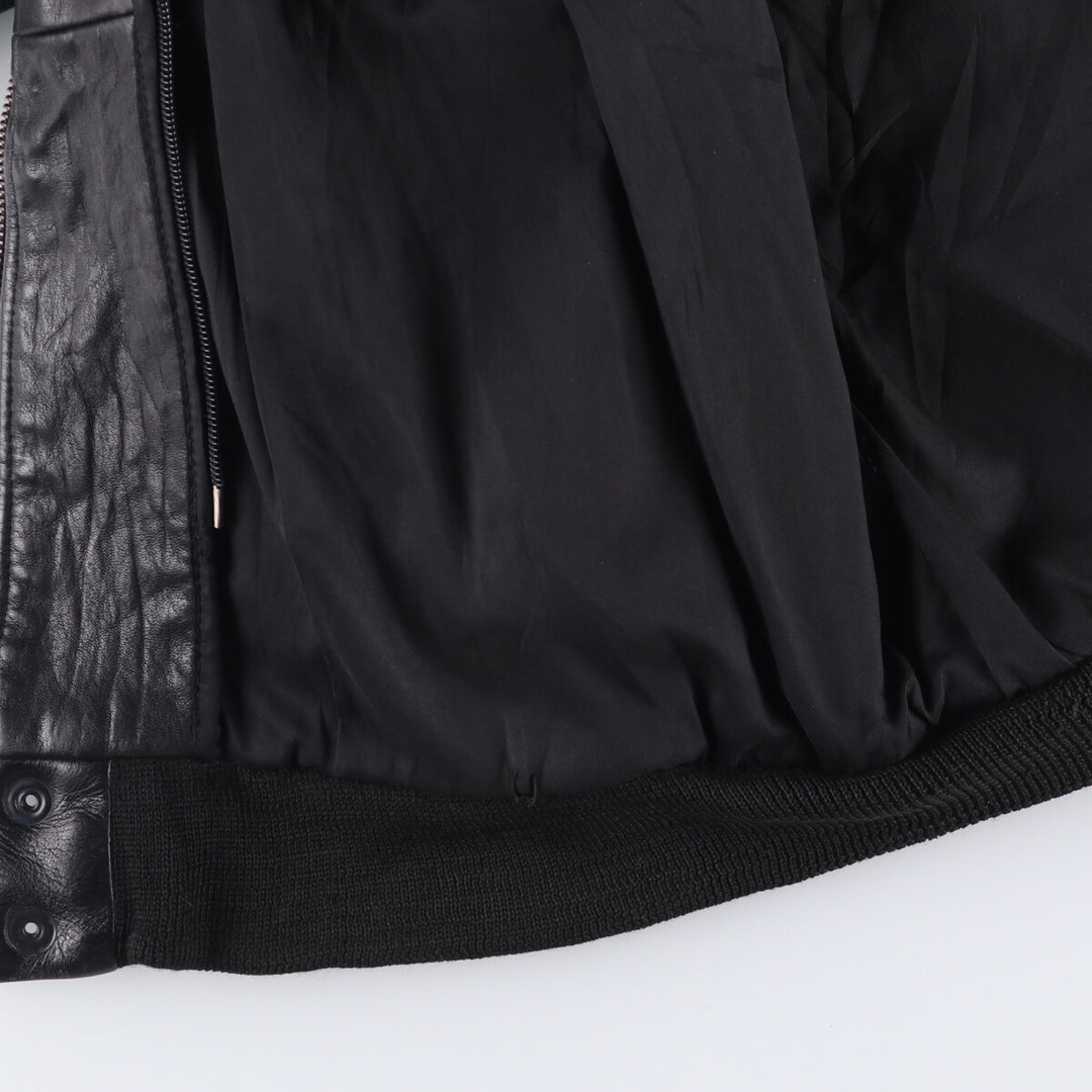 Konely Cuir A-2 Leather Flight Jacket, Men's Size L unclear black type Vintage Second Hand