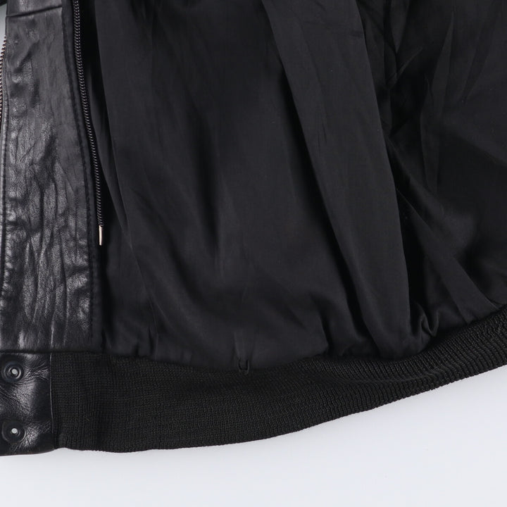 Konely Cuir A-2 Leather Flight Jacket, Men's Size L unclear black type Vintage Second Hand