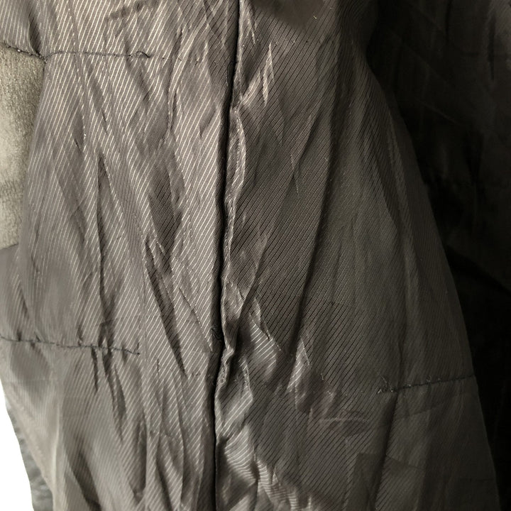 QUEBRAMAR padded leather jacket, men's size M genuine leather brown type Vintage Second Hand