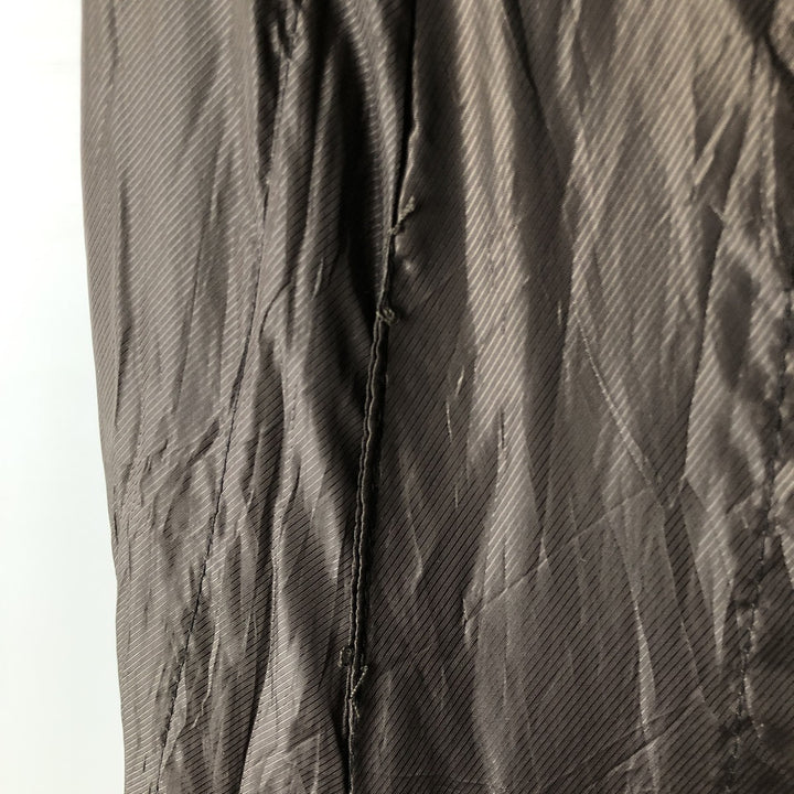 QUEBRAMAR padded leather jacket, men's size M genuine leather brown type Vintage Second Hand