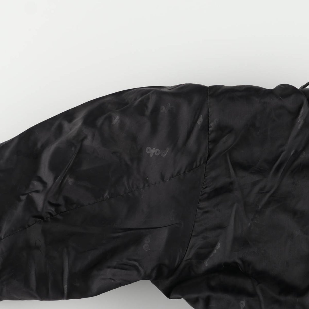 Polo Trucker Jacket, Leather Blouson Type, Men's XXL genuine leather black type Vintage Second Hand