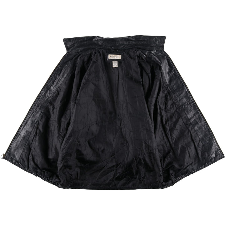 Preston and York Padded Swing-Top Leather Blouson, Men's XL genuine leather black type Vintage Second Hand