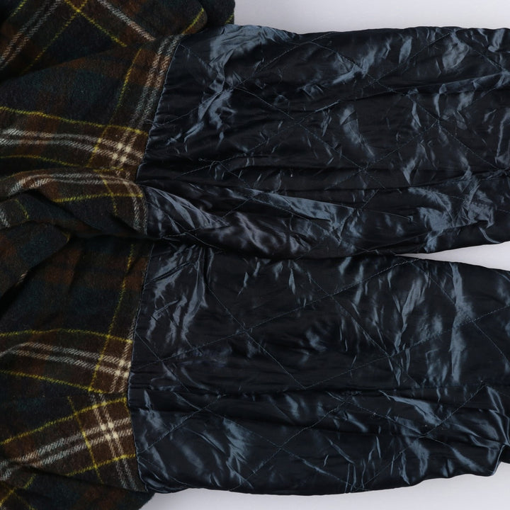 90'S Vintage Nautica Padded Leather Jacket, Men's Size L genuine leather brown type Vintage Second Hand