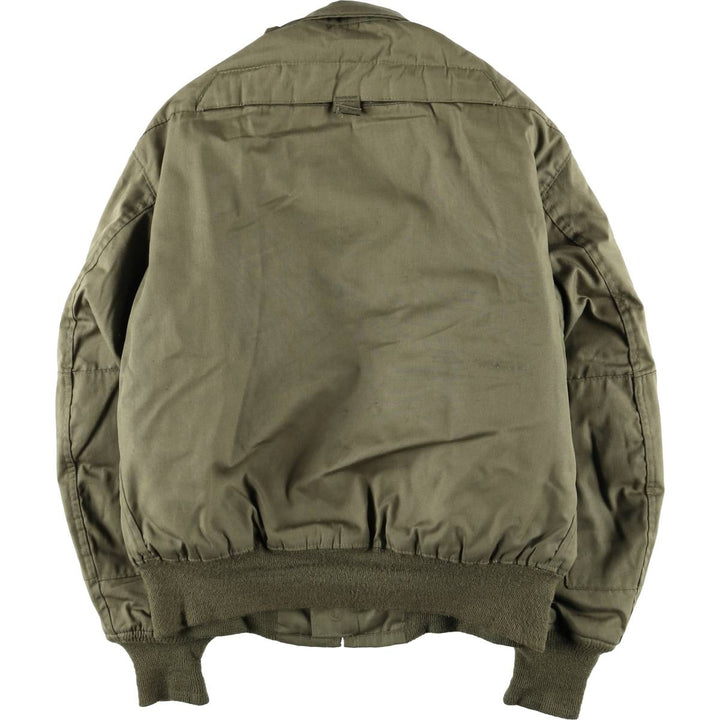 1980'S US Military Tanker Jacket, Made in USA, Medium-Short, Men's Size M, Vintage Aramid Khaki type Vintage Second Hand