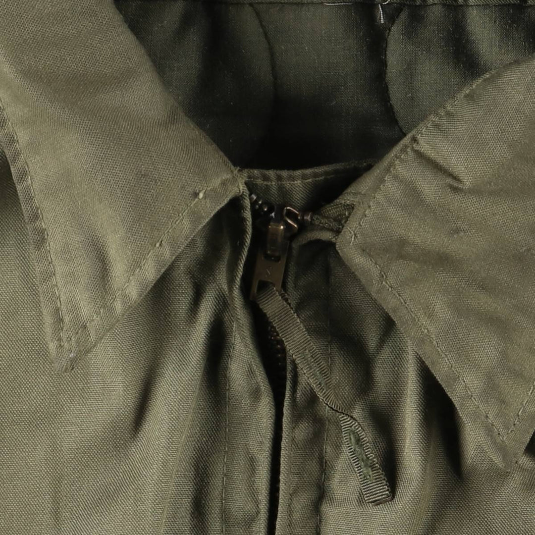 1980'S US Military Tanker Jacket, Made in USA, Medium-Short, Men's Size M, Vintage Aramid Khaki type Vintage Second Hand