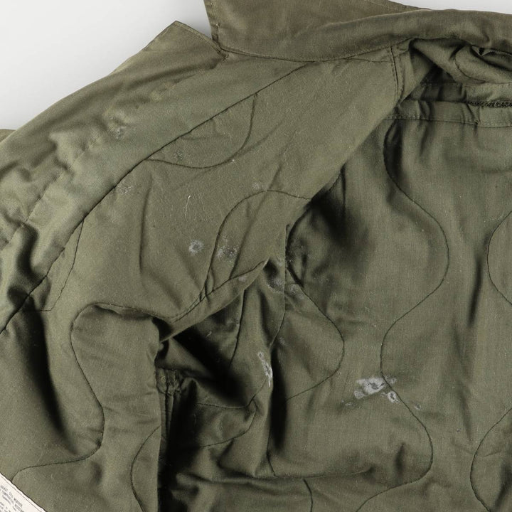 1980'S US Military Tanker Jacket, Made in USA, Medium-Short, Men's Size M, Vintage Aramid Khaki type Vintage Second Hand