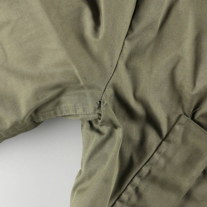 1980'S US Military Tanker Jacket, Made in USA, Medium-Short, Men's Size M, Vintage Aramid Khaki type Vintage Second Hand