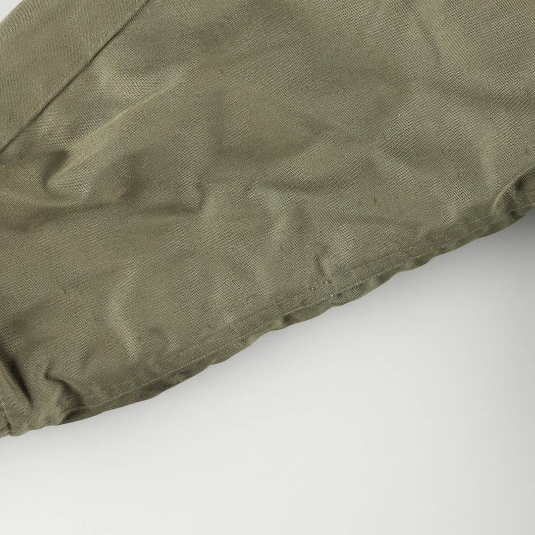 1980'S US Military Tanker Jacket, Made in USA, Medium-Short, Men's Size M, Vintage Aramid Khaki type Vintage Second Hand