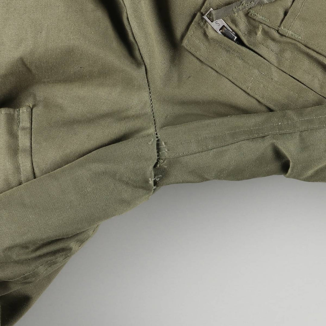 1980'S US Military Tanker Jacket, Made in USA, Medium-Short, Men's Size M, Vintage Aramid Khaki type Vintage Second Hand