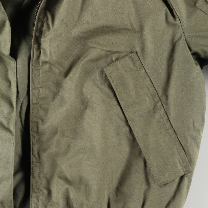 1980'S US Military Tanker Jacket, Made in USA, Medium-Short, Men's Size M, Vintage Aramid Khaki type Vintage Second Hand