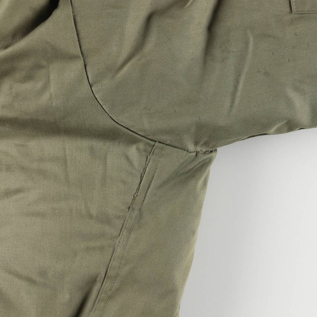 1980'S US Military Tanker Jacket, Made in USA, Medium-Short, Men's Size M, Vintage Aramid Khaki type Vintage Second Hand