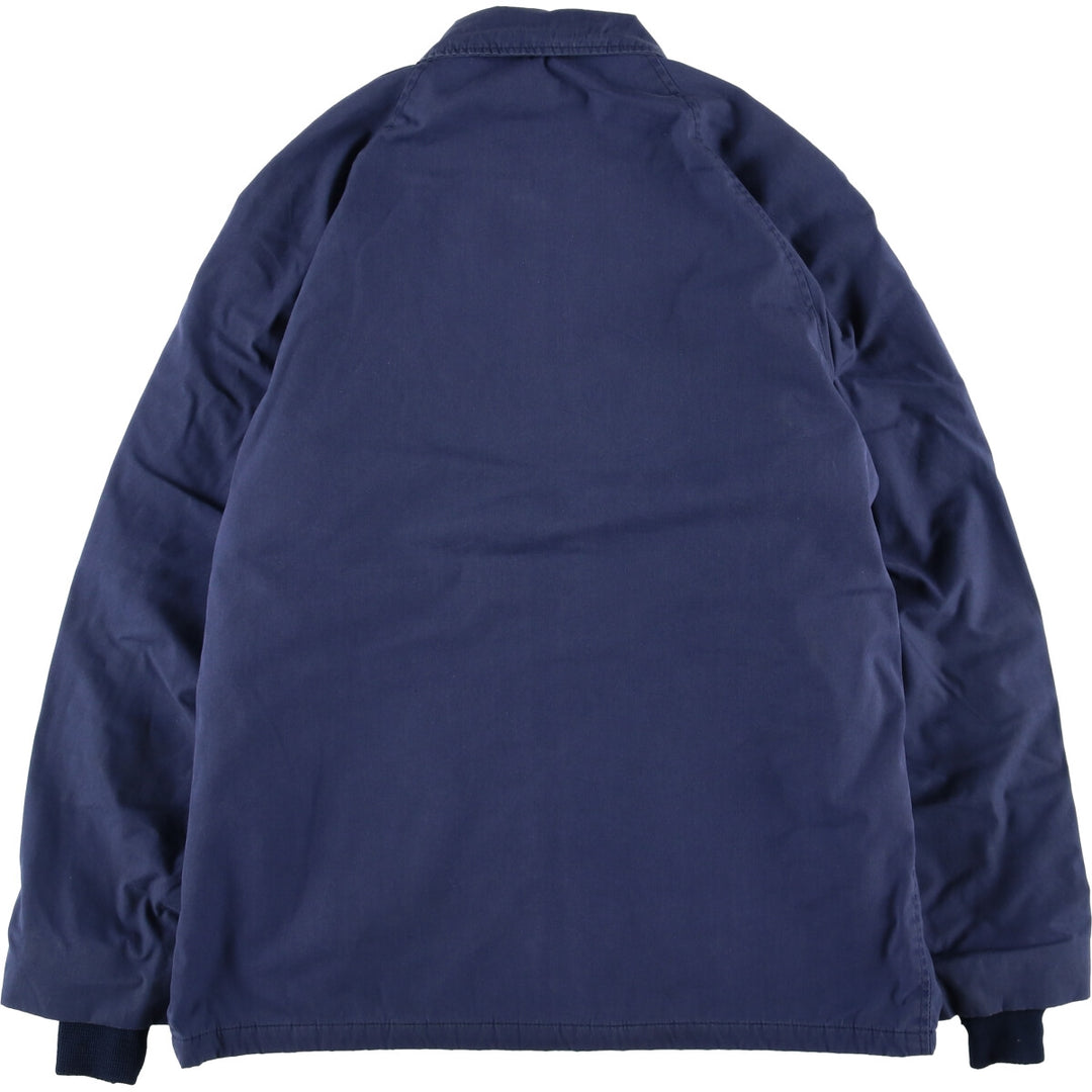 Vintage 1980'S Utility Jacket, Dark Blue, Military Utility Jacket, Made in USA, Men's Size L polyester navy blue type Vintage Second Hand