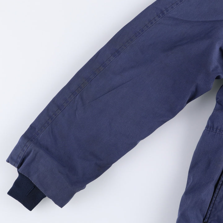 Vintage 1980'S Utility Jacket, Dark Blue, Military Utility Jacket, Made in USA, Men's Size L polyester navy blue type Vintage Second Hand
