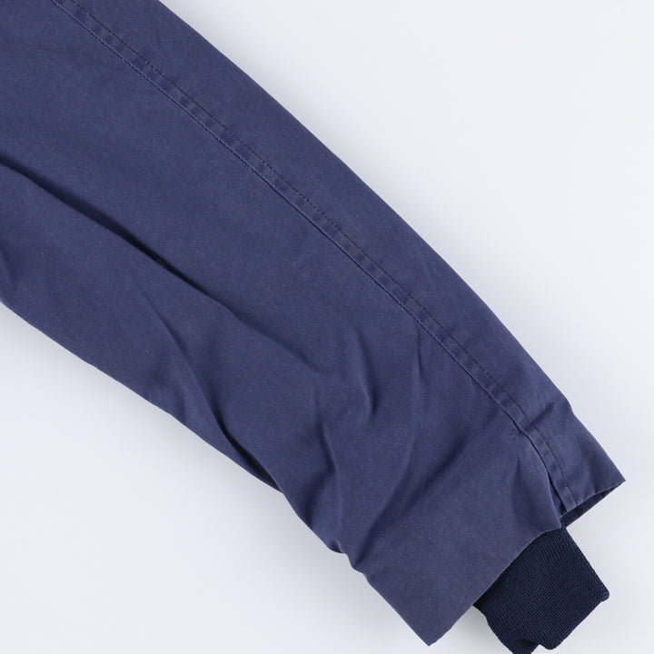 Vintage 1980'S Utility Jacket, Dark Blue, Military Utility Jacket, Made in USA, Men's Size L polyester navy blue type Vintage Second Hand