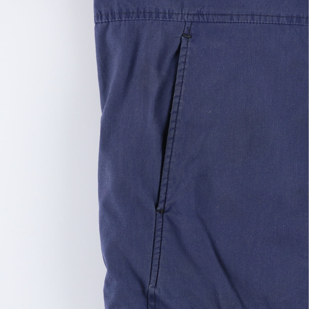 Vintage 1980'S Utility Jacket, Dark Blue, Military Utility Jacket, Made in USA, Men's Size L polyester navy blue type Vintage Second Hand