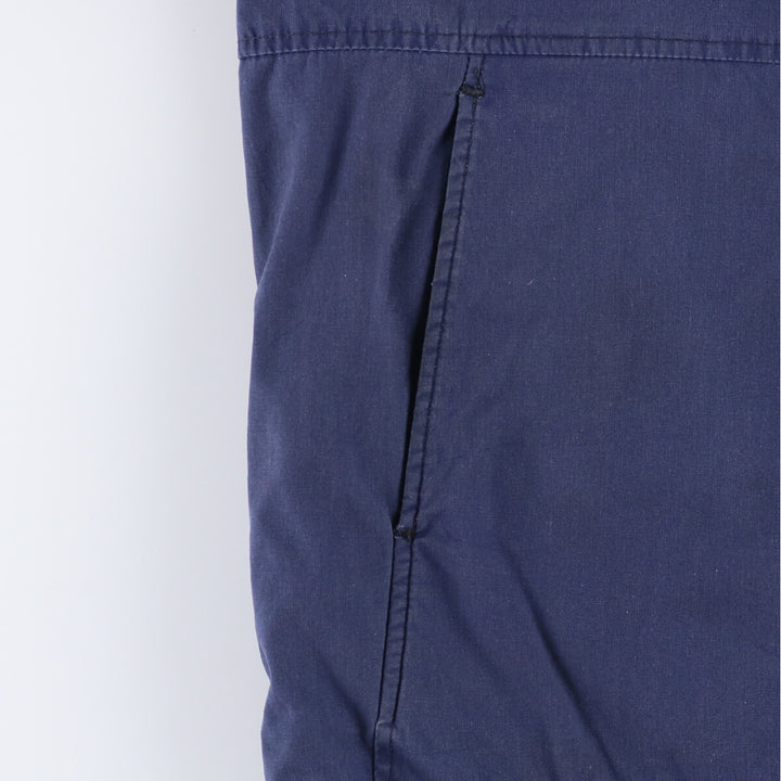 Vintage 1980'S Utility Jacket, Dark Blue, Military Utility Jacket, Made in USA, Men's Size L polyester navy blue type Vintage Second Hand