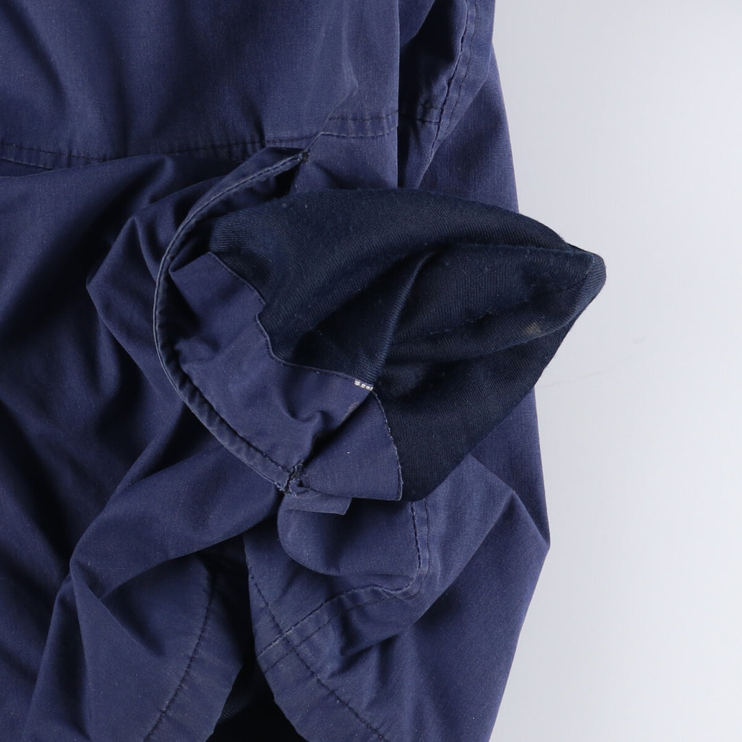 Vintage 1980'S Utility Jacket, Dark Blue, Military Utility Jacket, Made in USA, Men's Size L polyester navy blue type Vintage Second Hand
